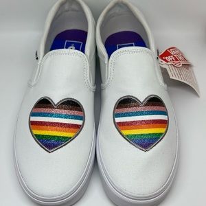 VANS Asher Pride slip on sneakers size 10